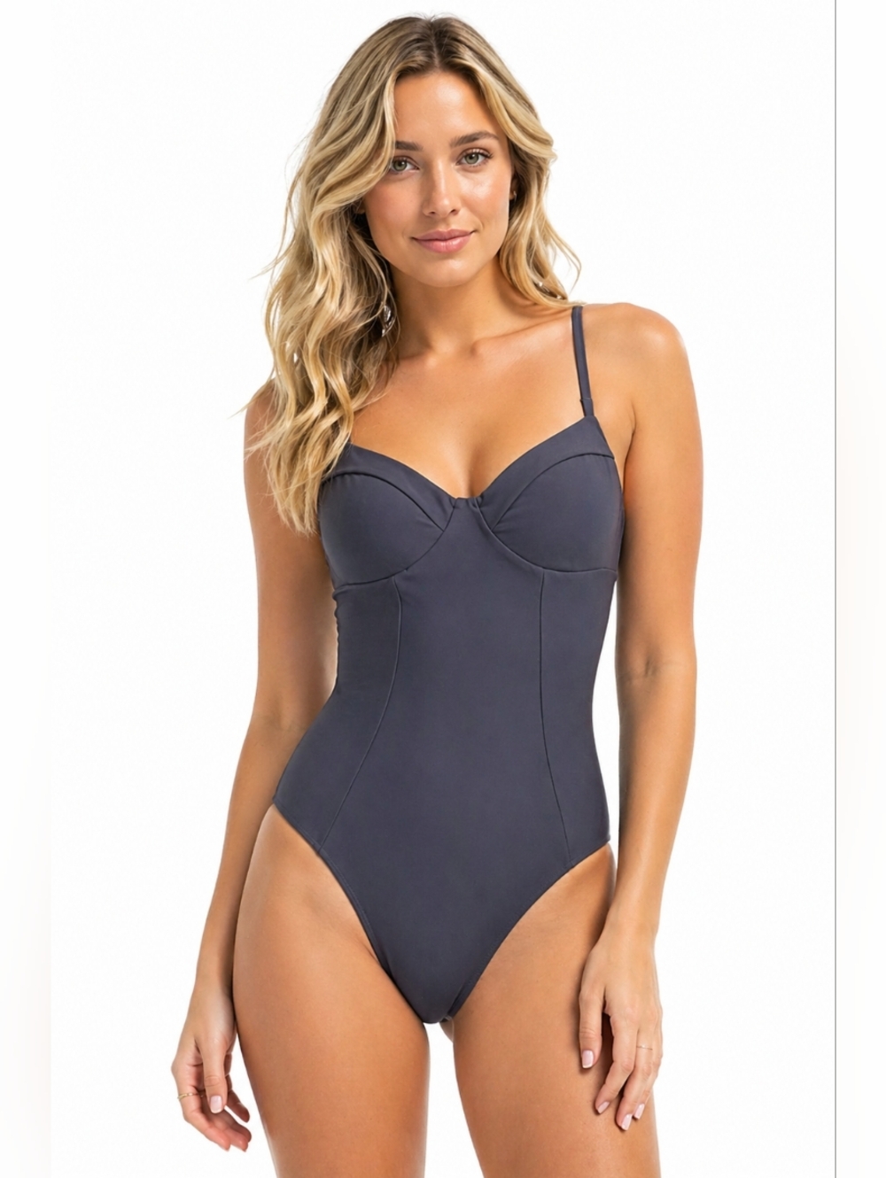 Vitamin A Navy One Piece Swimsuit Size 6 Elegant Minimalist
